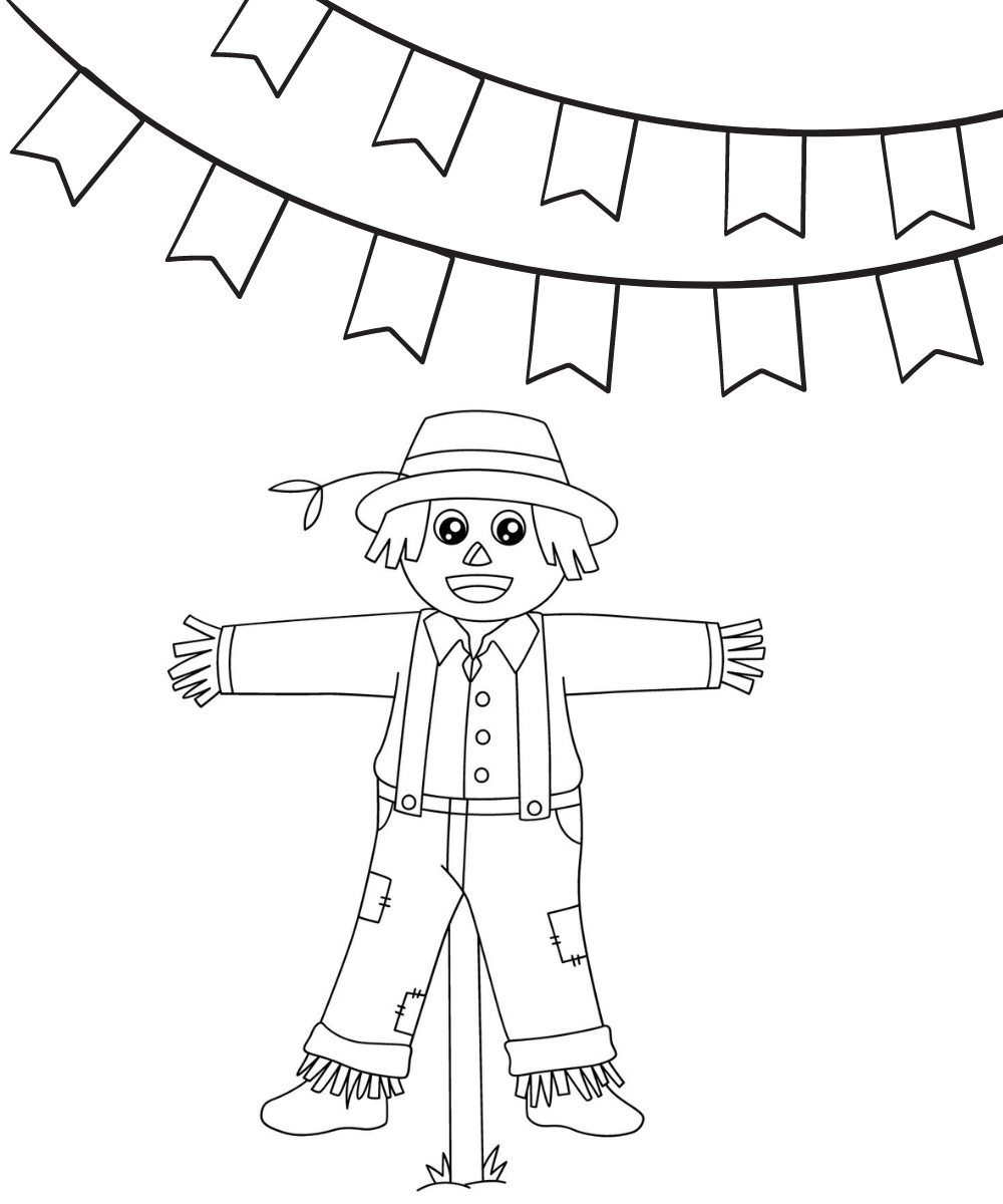 desenho de espantalho