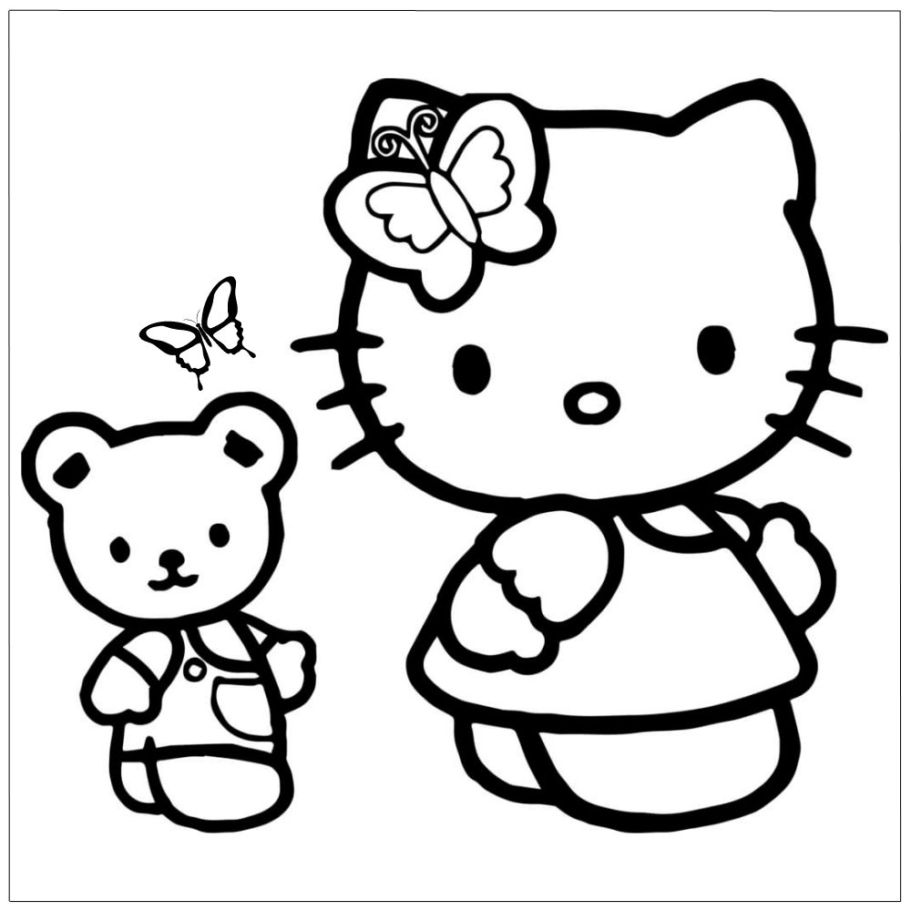 imprimir hello kitty para colorir