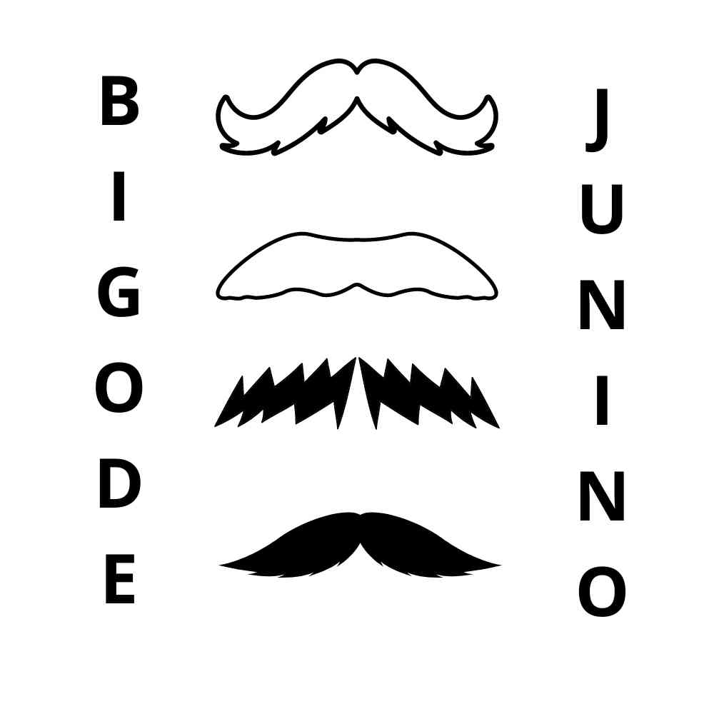 imagem bigode junino