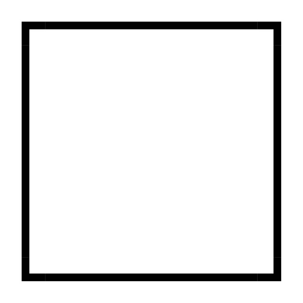 Formas geométricas para imprimir quadrado