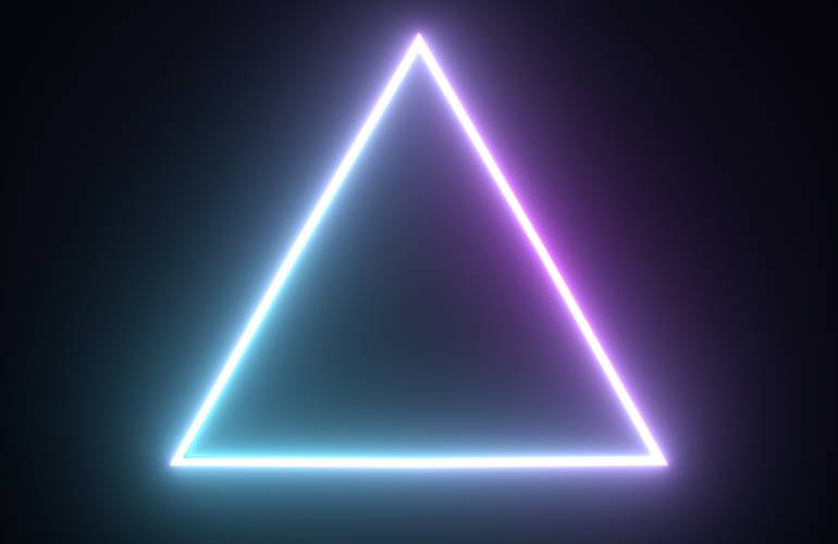 Formas geométricas para imprimir triangulo