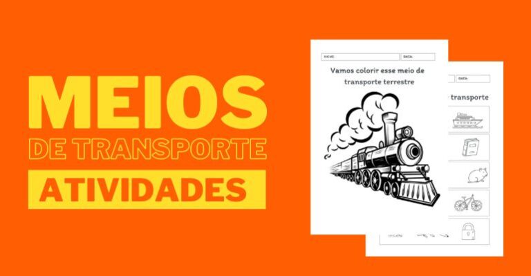 atividades sobre meios de transporte