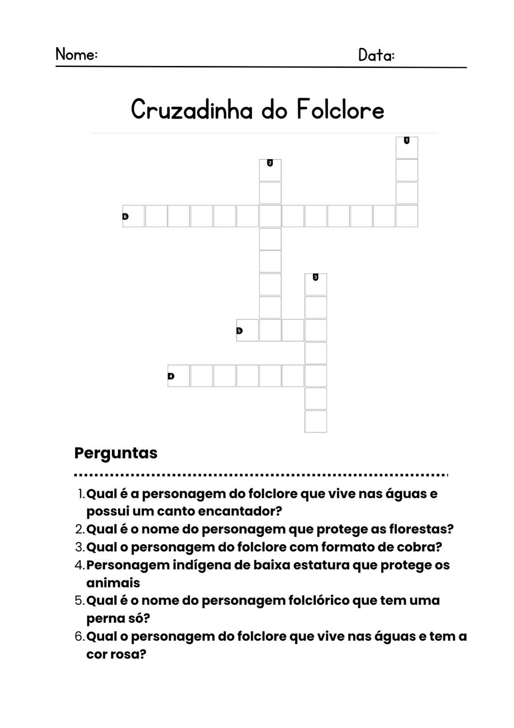 Imprimir Cruzadinha: Passatempo Grátis. Atividade Educativa Para