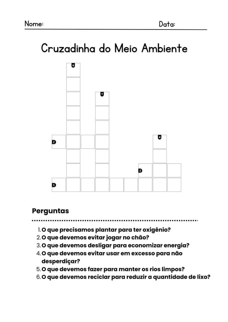 Cruzadinha para imprimir com respostas: modelos prontos em PDF ...