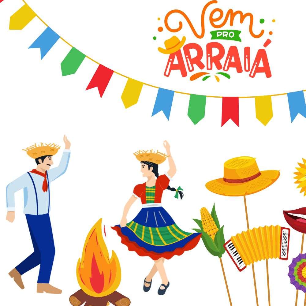 desenho de são joao colorido