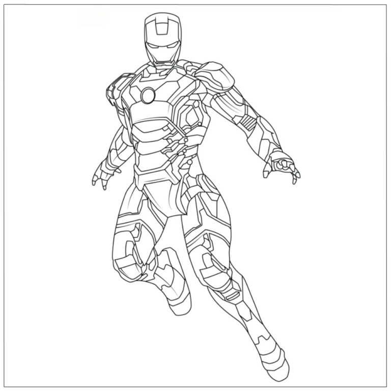 Homem de Ferro para colorir, imprimir e se divertir - Artesanato Passo ...