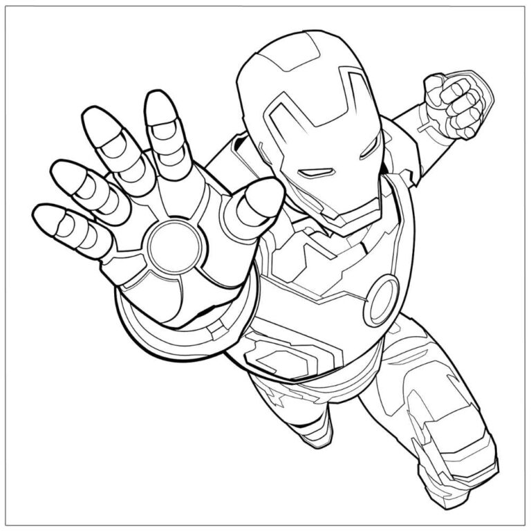 Homem de Ferro para colorir, imprimir e se divertir - Artesanato Passo ...