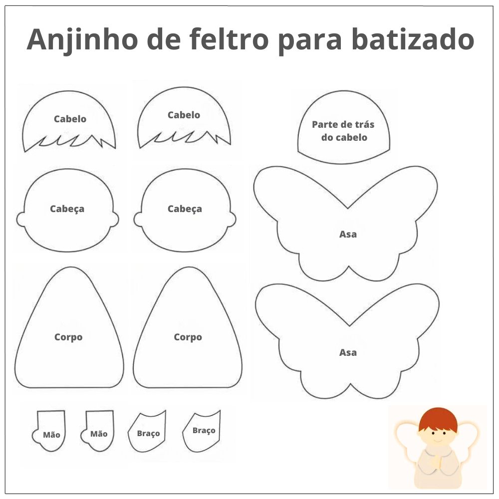 molde de anjo 3d