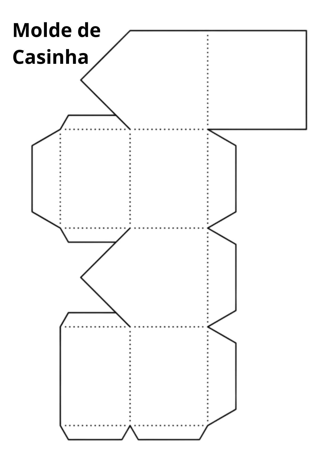 molde casinha para imprimir