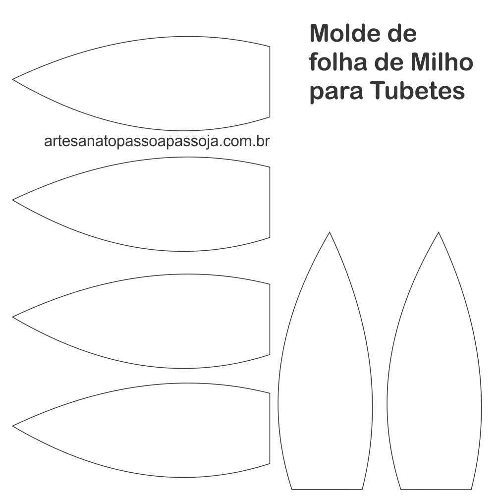 molde folha de milho para tubetes