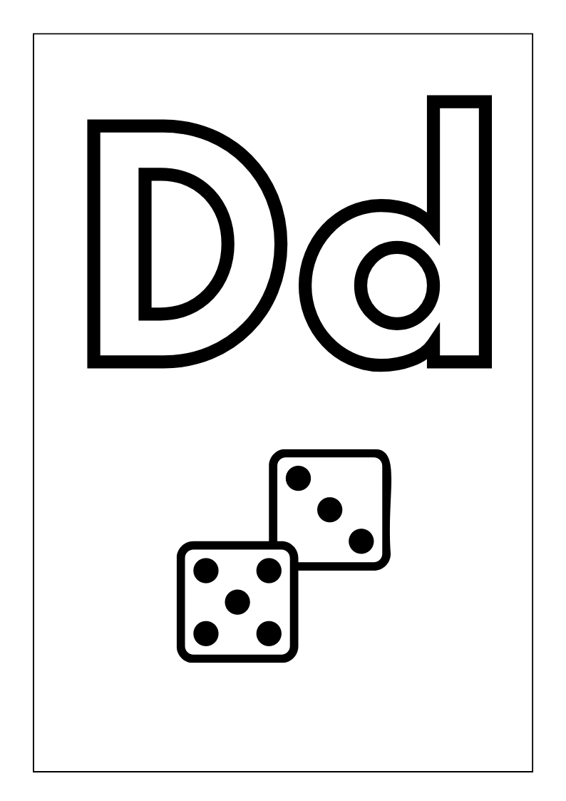 molde alfabeto para imprimir letra d