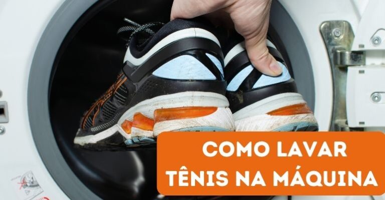 limpeza de tenis na maquina de lavar