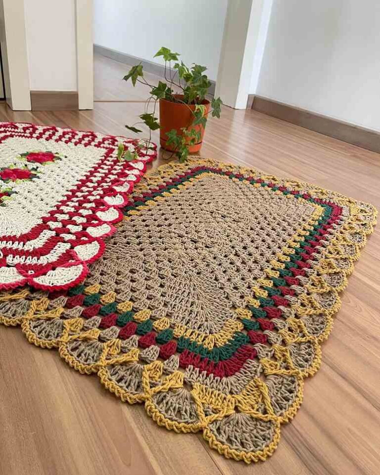 100 Tapetes de crochê lindos e diferentes de tudo o que você já viu ...