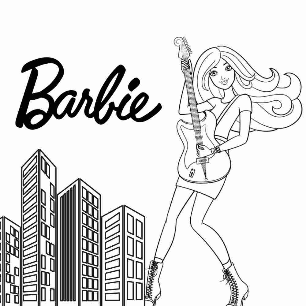 20 Desenhos da Barbie Pop Star para colorir! –  – Desenhos para  Colorir