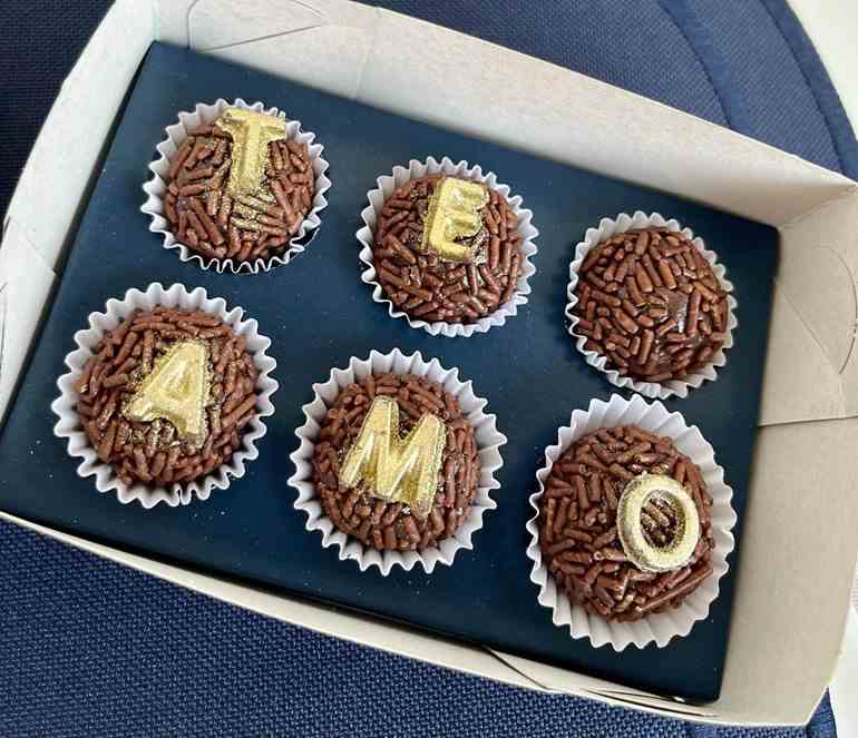 Lembrancinha de dia dos pais brigadeiro