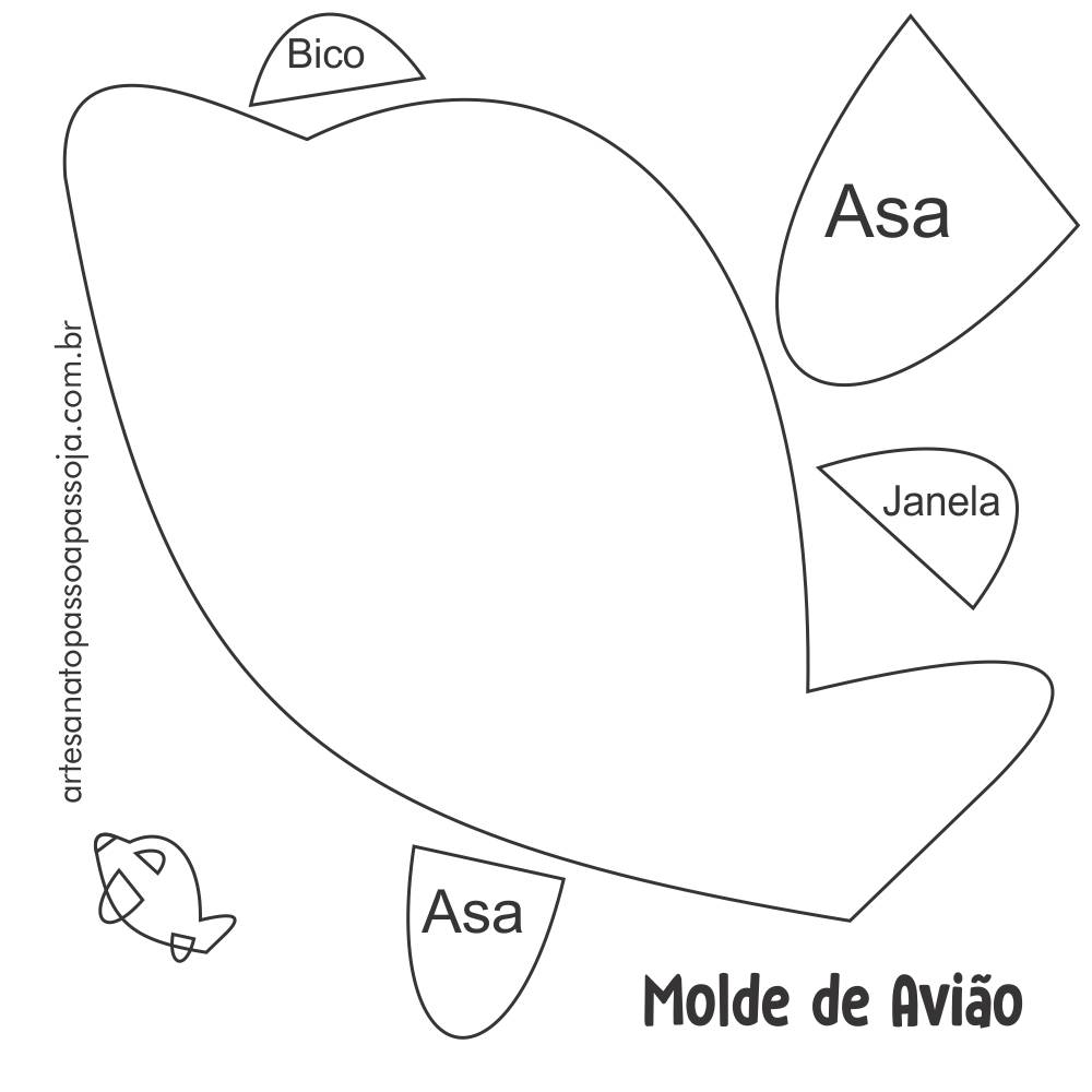 molde de aviao em eva