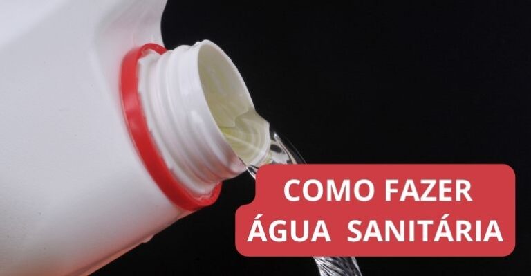 como fazer agua sanitaria passo apasso