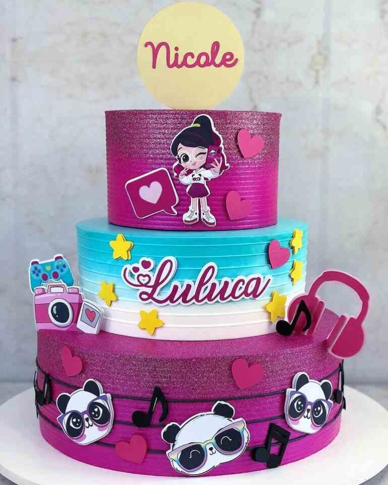 Bolo da Luluca: 45 modelos para bombar de likes! - Artesanato Passo a ...