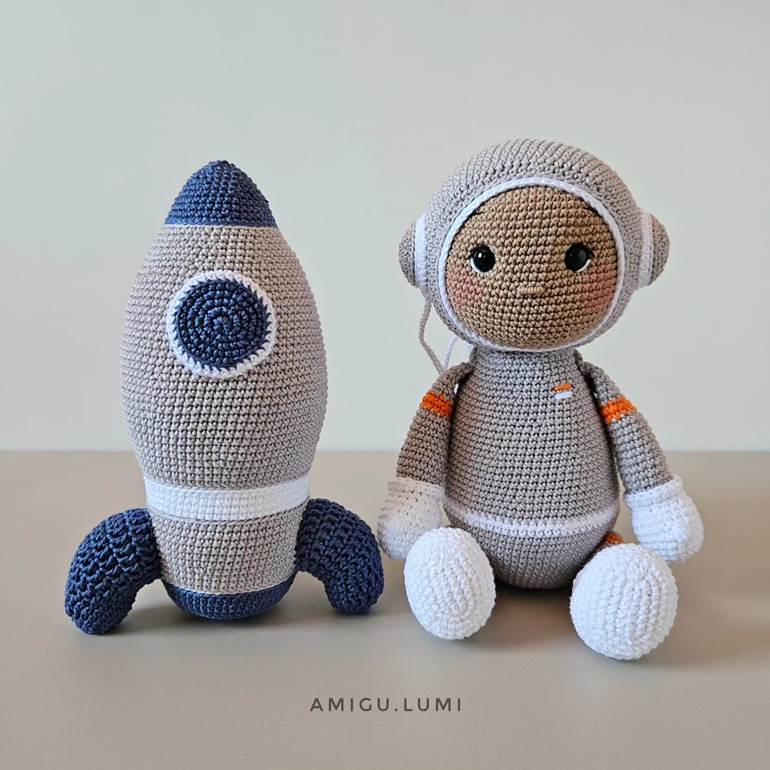 Amigurumi de astronauta