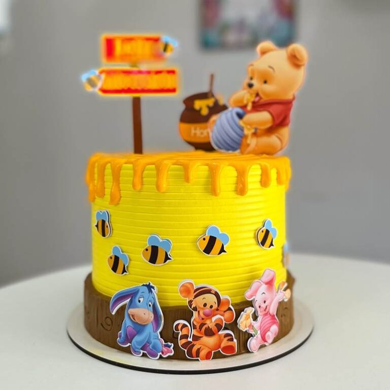 Bolo Ursinho Pooh: 50 modelos desse adorável comedor de mel ...