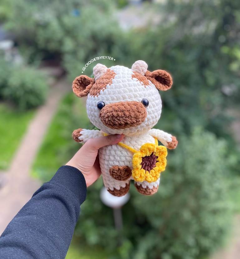 Amigurumi de vaquinha fechada