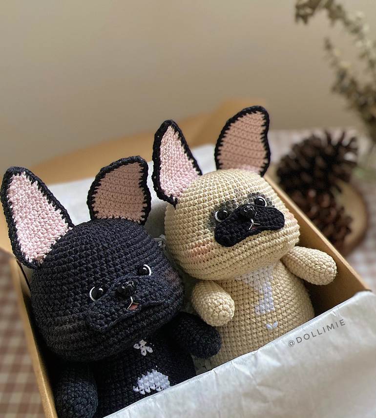 amigurumis de bulldog