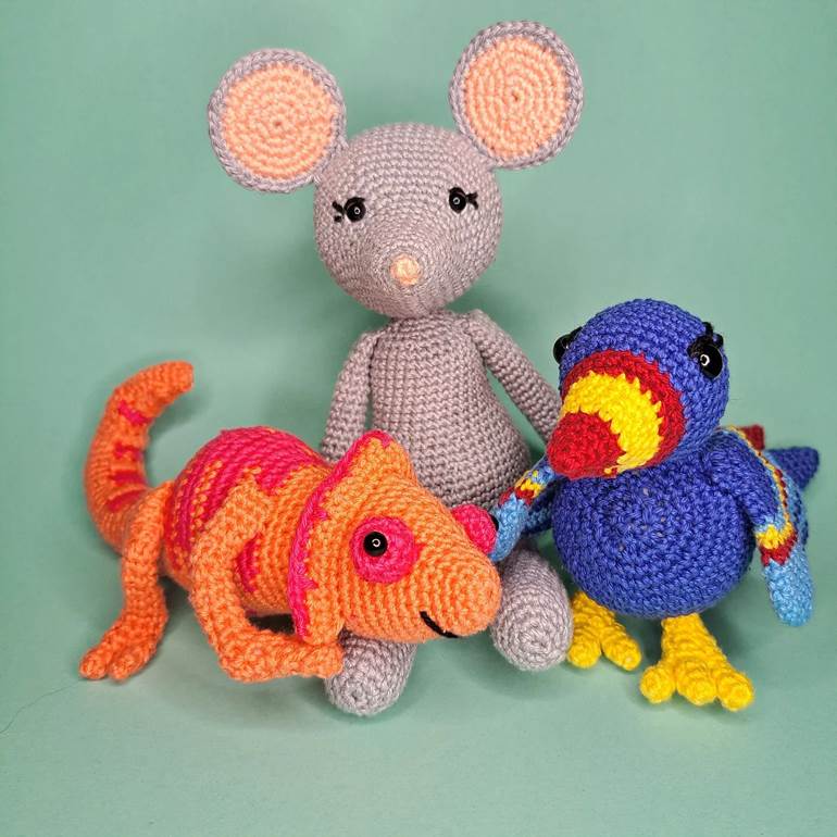 amigurumi diversos animais