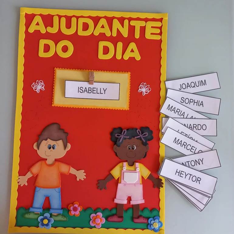 Decoração de ajudante 