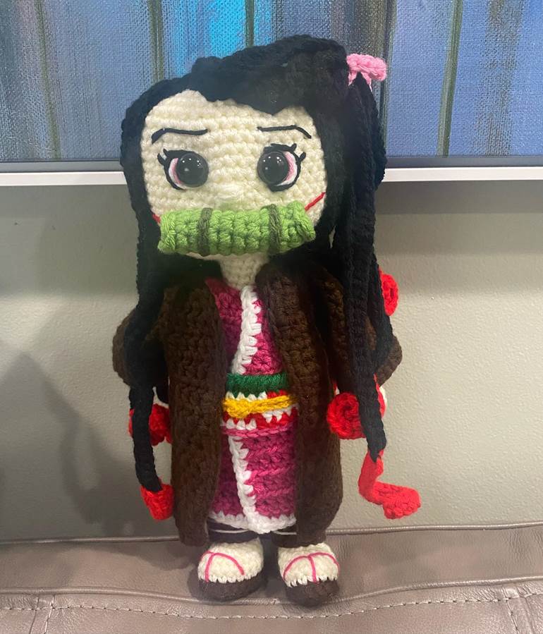 Amigurumi de boneca anime