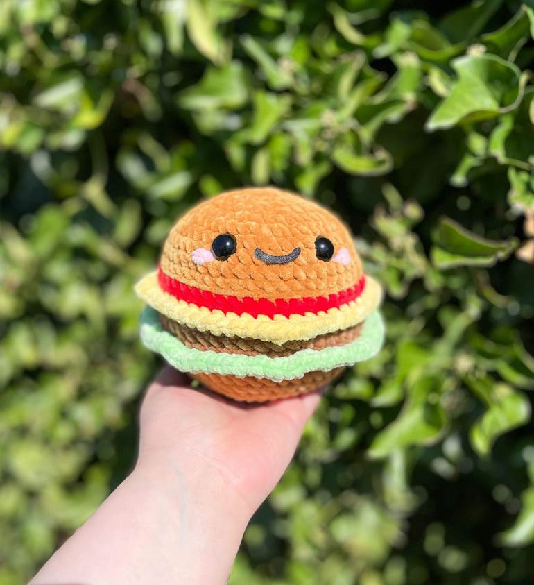 Amigurumi de hamburguer