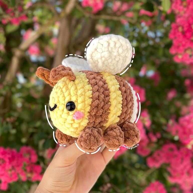 amigurumi de abelha