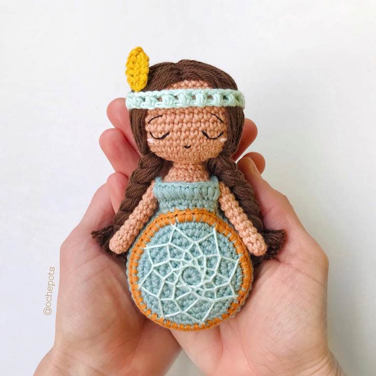 amigurumi de índia