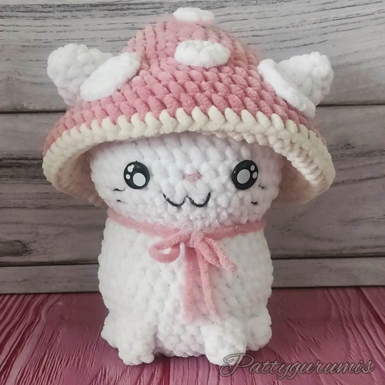 amigurumi de cogumelo