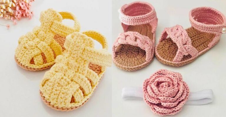 sandalinhas para bebes em croche