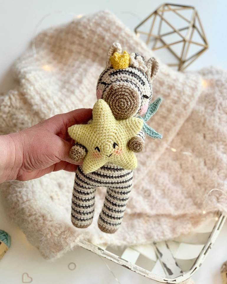 amigurumi de zebra