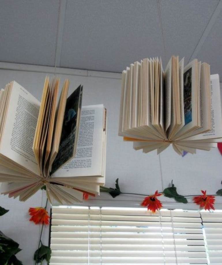 Decoração com livros