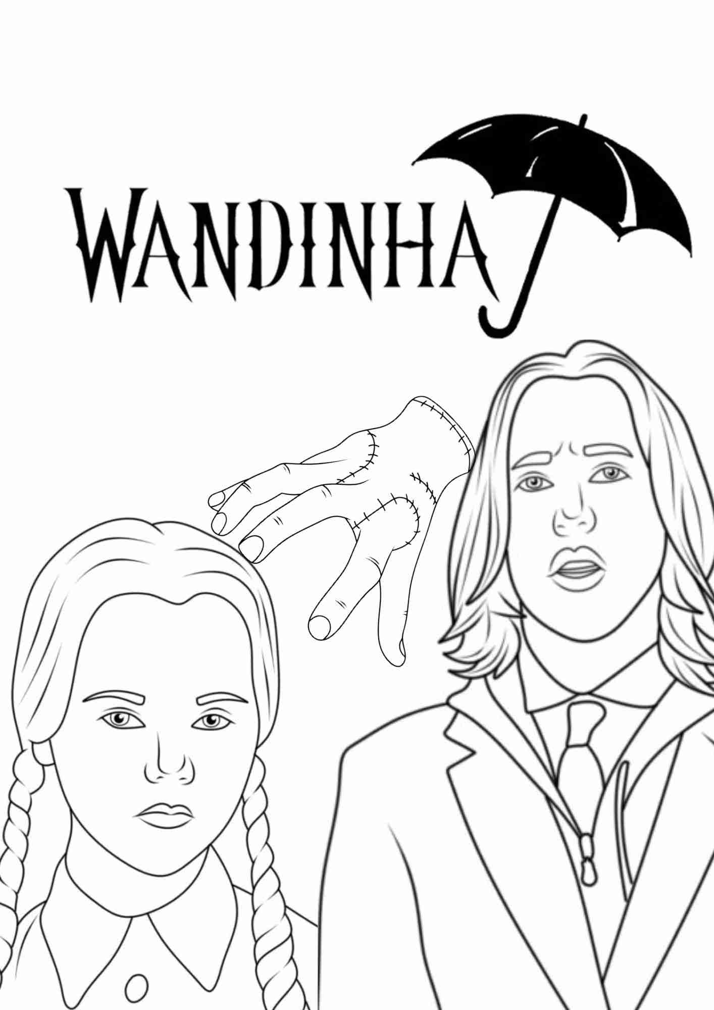 wandinha para imprimir