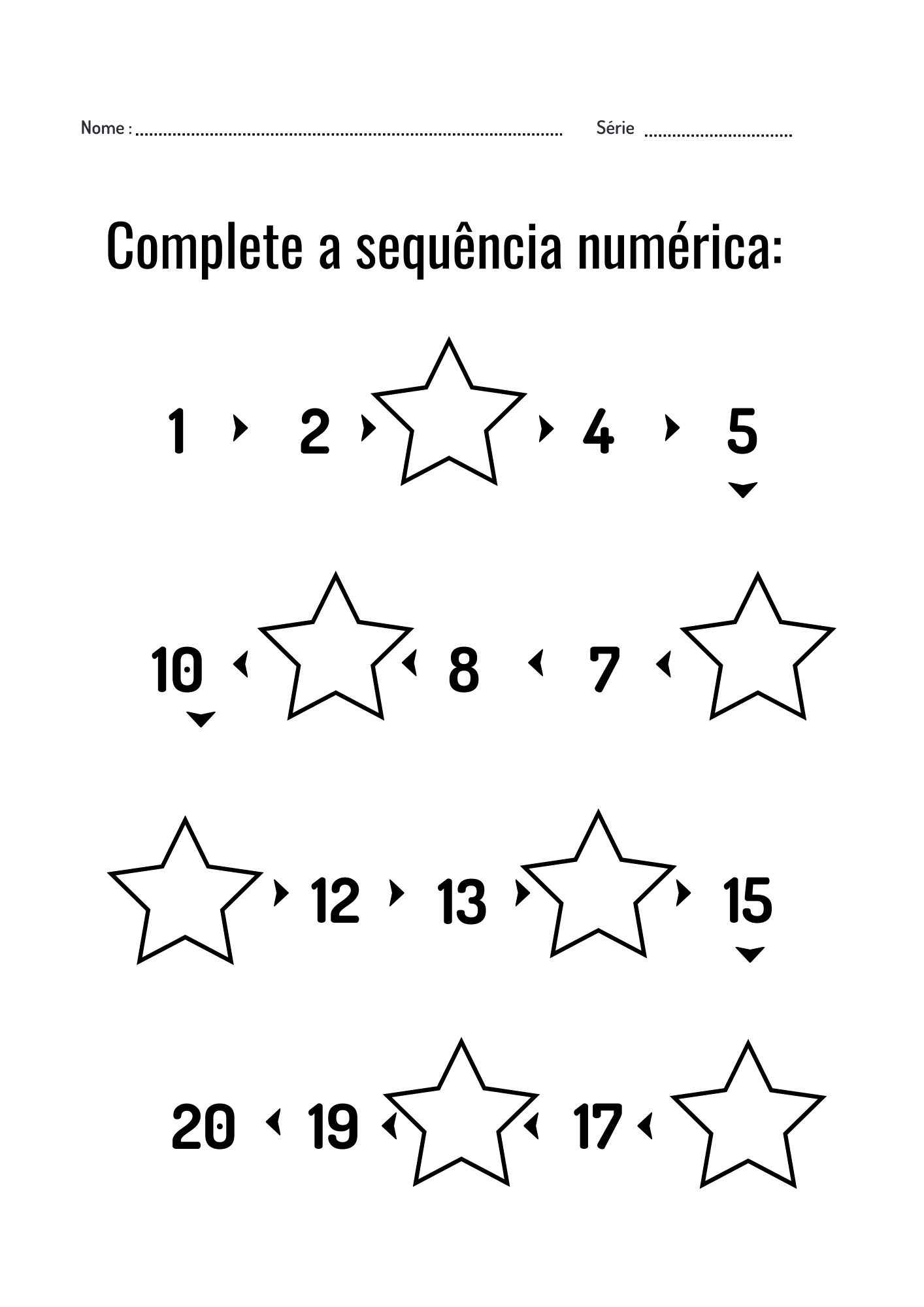 atividades com numeros imprimir