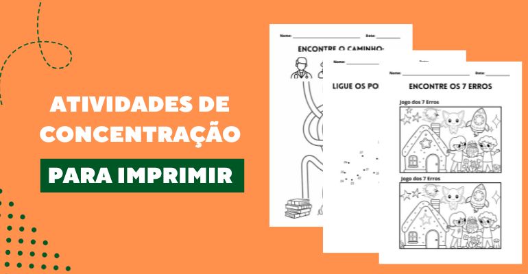 atividades de atenção e concentração para crianças