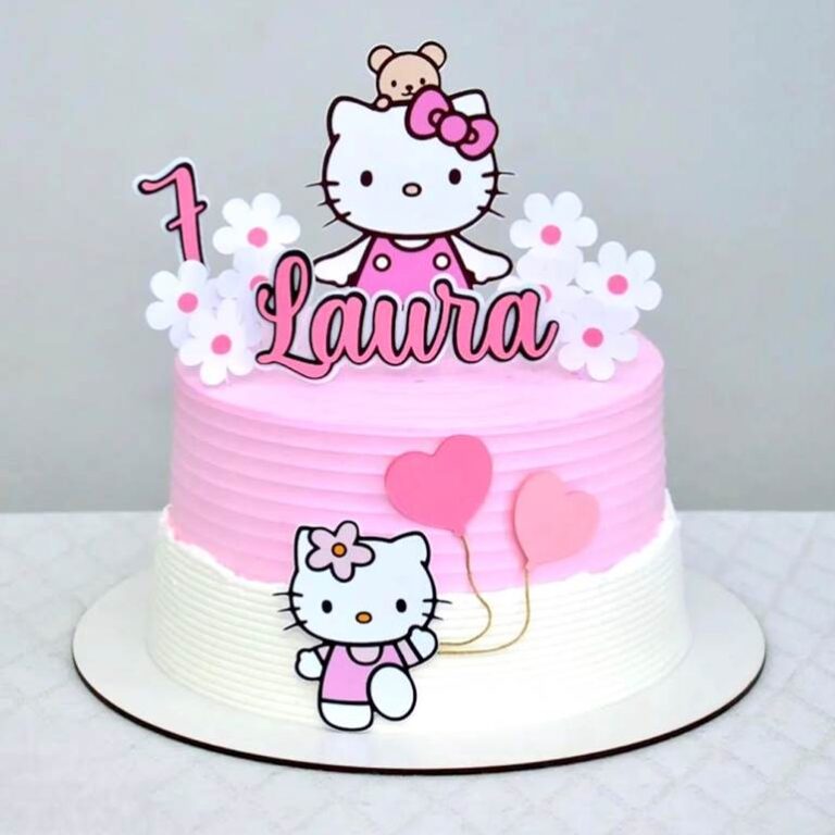Bolo da Hello Kitty: 45 ideias fabulosas da gatinha mais charmosa ...