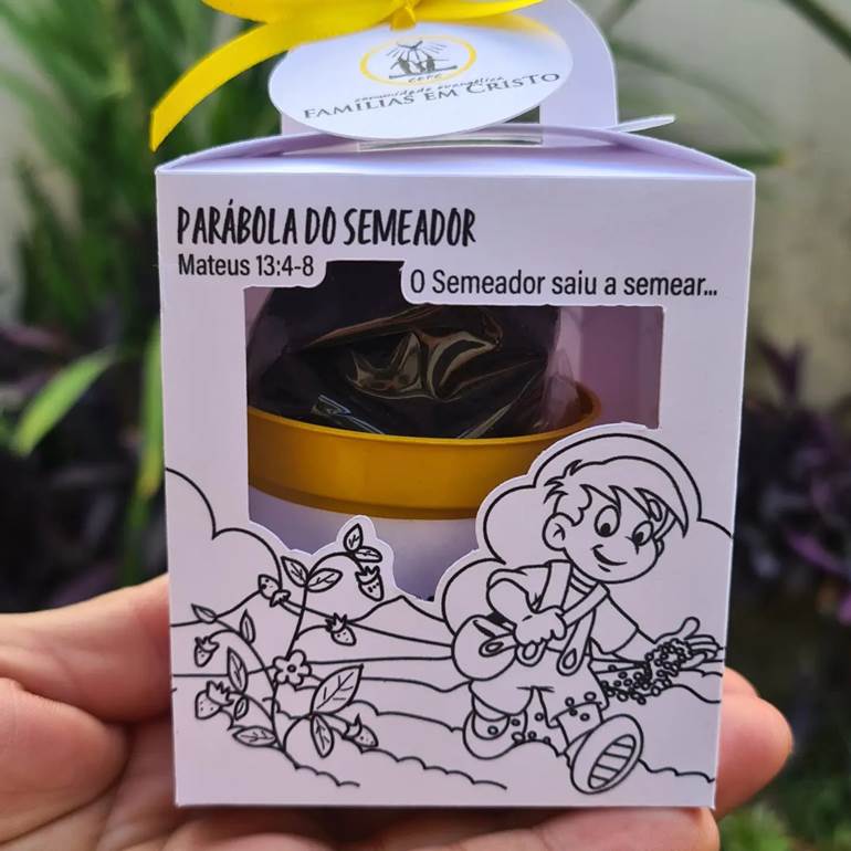 Lembrancinha evangélica de parábola