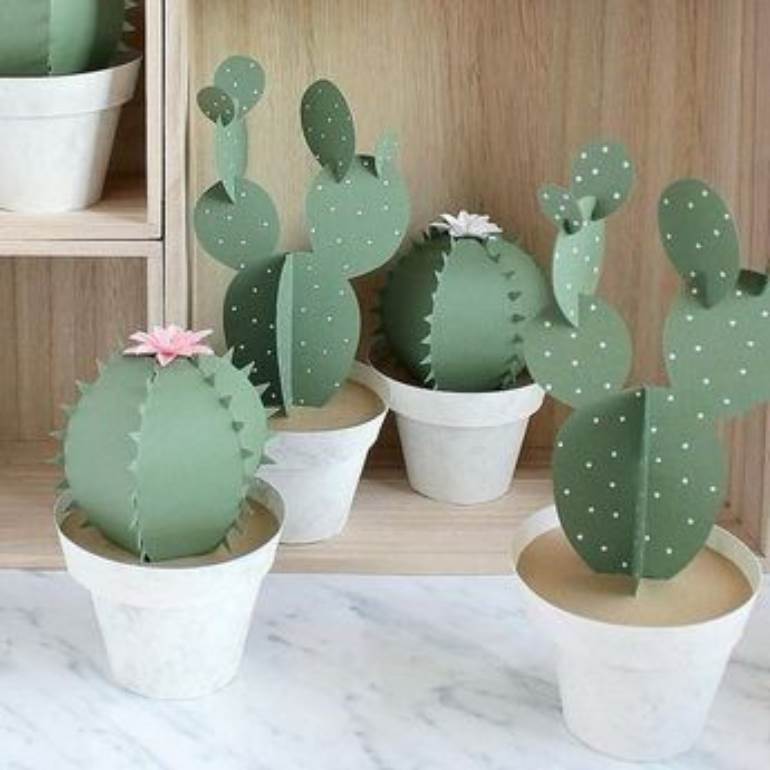 cactos de papel