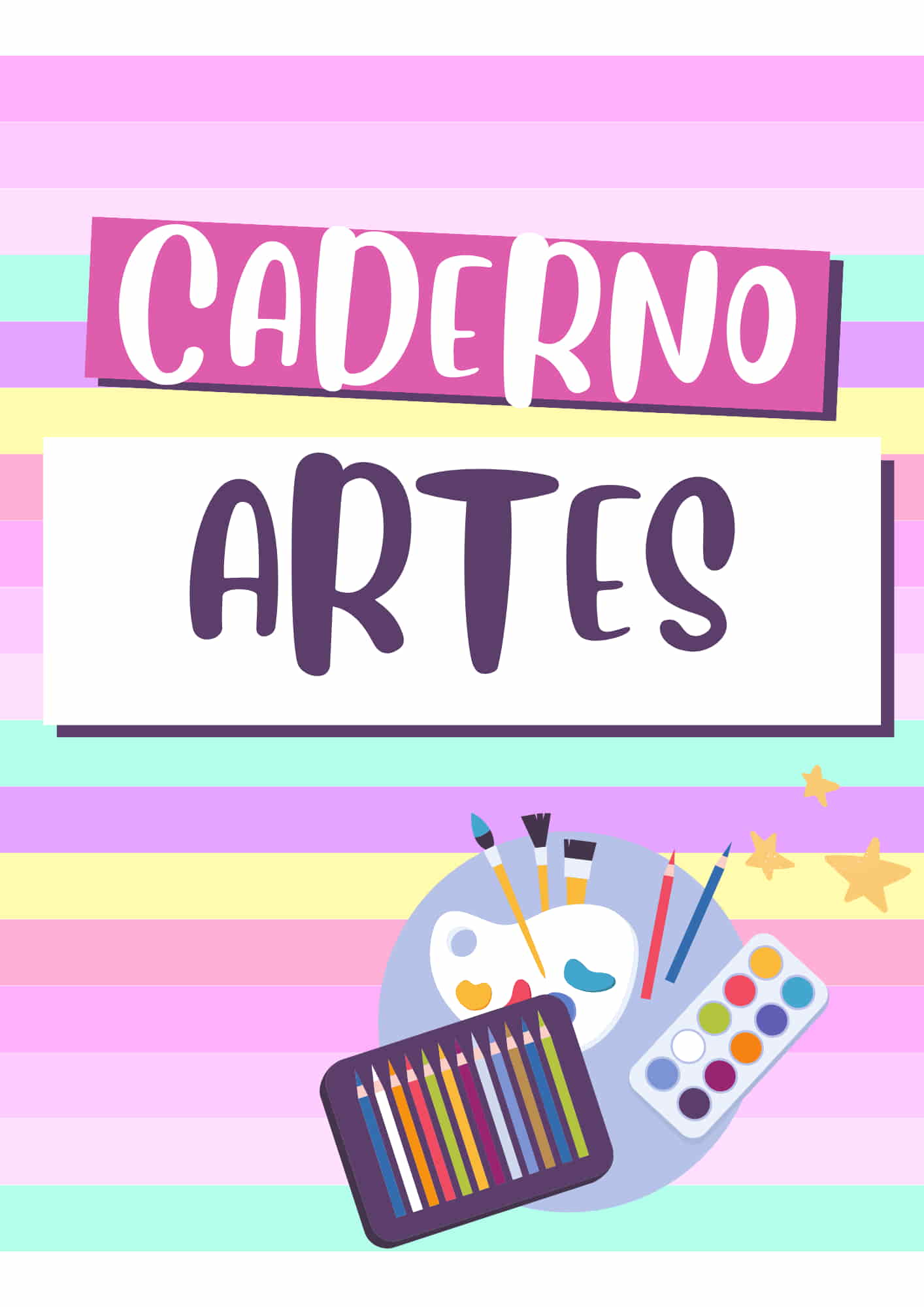 caderno de artes