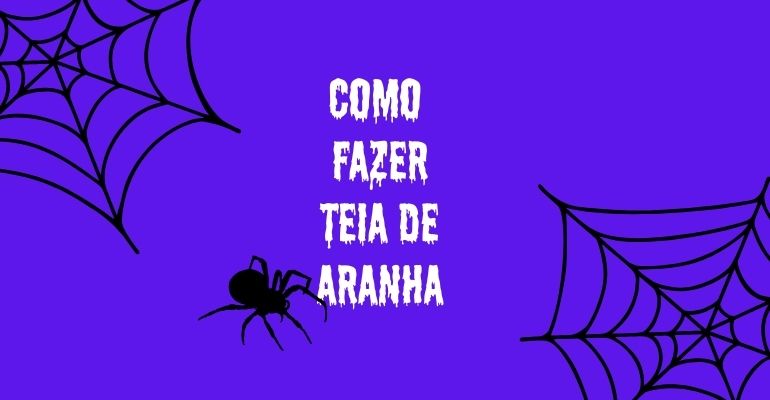 teia de aranha como fazer