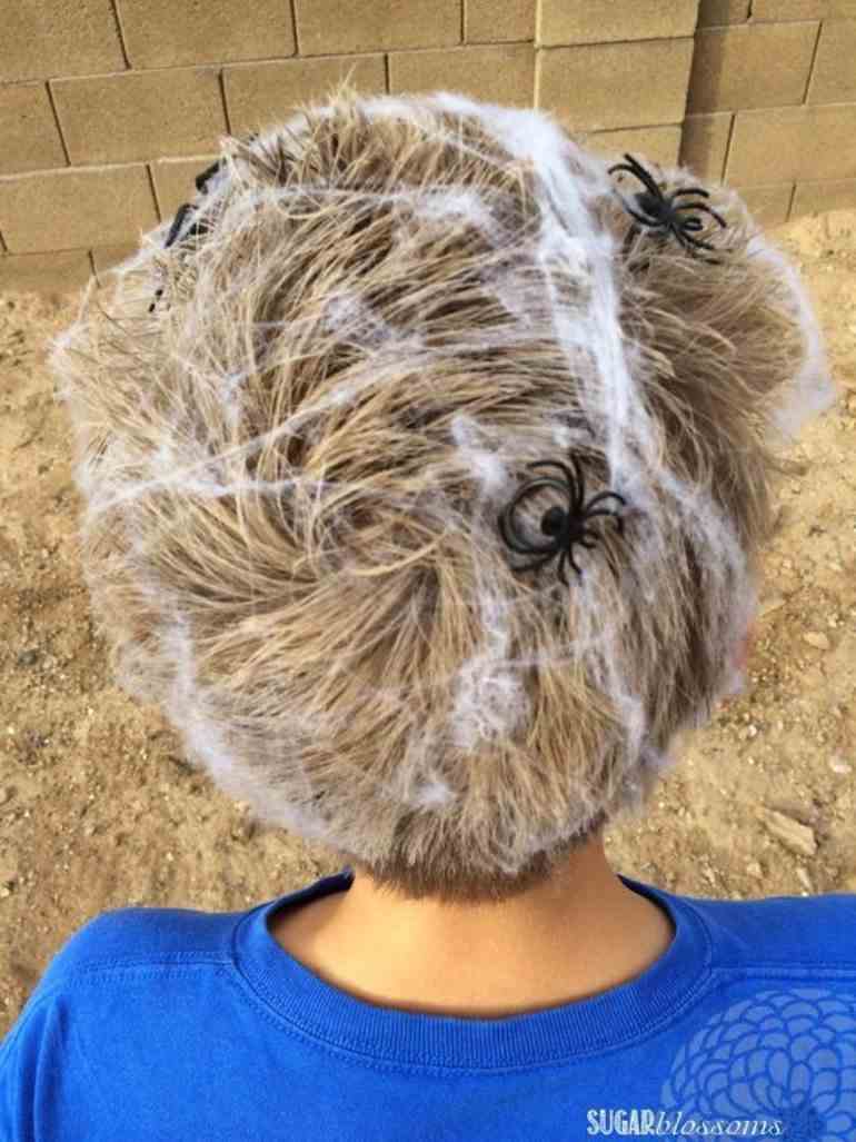 Como fazer teia de aranha em cabelo