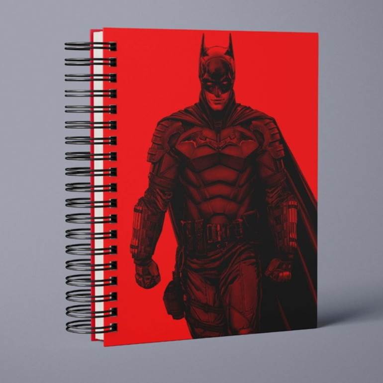 capa de caderno com batman