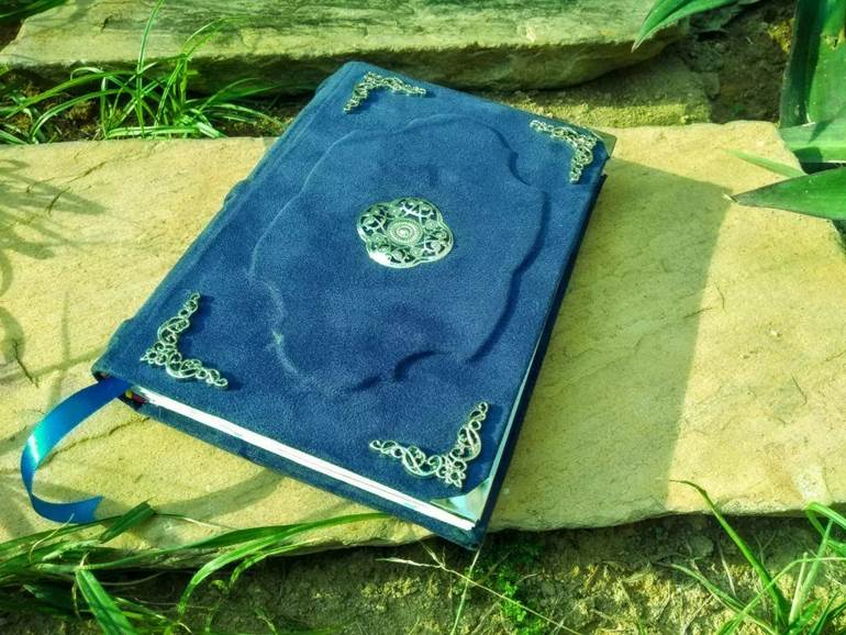 Capa de caderno azul