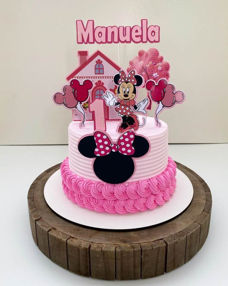 Bolo da Minnie: 80 modelos e tendências para para uma festa ...