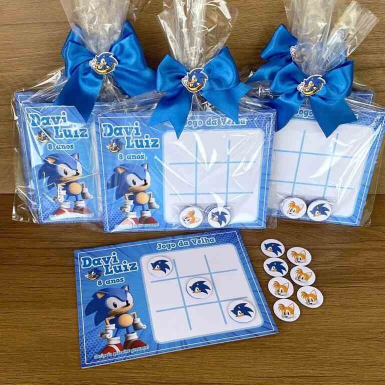 Lembrancinha do Sonic: 30 ideias fantásticas para os fãs do ouriço azul ...
