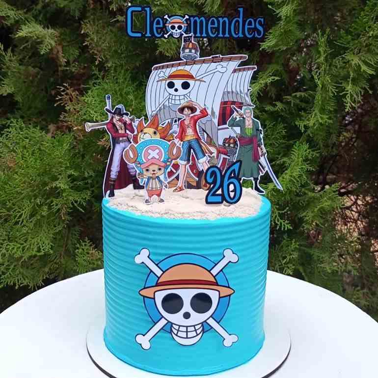 Topo de bolo de one piece